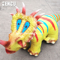 Modèle de scooter dinosaure animatronique, dinosaure animé à monter électrique