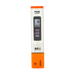 เครื่องทดสอบคุณภาพน้ำดิจิตอล PH-80 HM กันน้ำเครื่องวัดค่า pH แบบ2 in 1พร้อมระบบ ATC