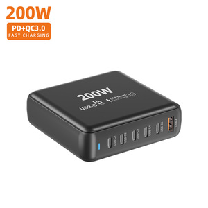 Vina Nouveau Produit 2025 100W 200W Pd Qc <span class=keywords><strong>Qqs</strong></span> Mural Usb C Chargeur Rapide Usb Multi Chargeur de Voyage - Product Image 1