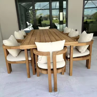 SIGMA 2026 Chaise d'extérieur en teck, tables et chaises de salle à manger, table en bois, ensemble de table à manger moderne, mobilier de maison, canapé