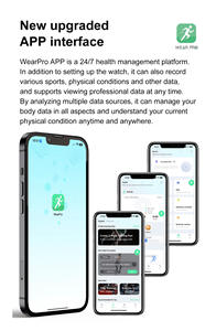 Reloj inteligente 42mm 2,0 pulgadas pantalla AMOLED IP68 resistente al agua llamada ritmo cardíaco Monitor de oxígeno en sangre Fitness Tracker IOS Android Goma - Product Image 6