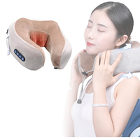COSMO Großhandel Kabelloser Aufladbarer U-Nackenmassagegerät Sicherer Halsumschlag Tiefe Shiatsu-Knetmassage Wärmekompression Vibration für Zuhause