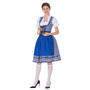 Vestido Dirndl de talla grande para mujer, corte A, de gasa, disfraz para festival de la cerveza, traje de Halloween - Product Image 4