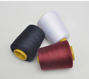 Sợi len may 40/2 8000 thước, 100% <span class=keywords><strong>polyester</strong></span>, nhuộm sợi, màu xám melange, chất lượng cao, dùng cho máy đan tròn - Product Image 6