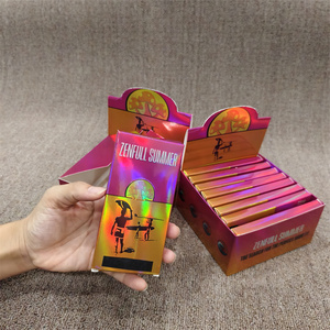 Boîte de présentation personnalisée en papier holographique laminé brillant pour miel VIP <span class=keywords><strong>King</strong></span> Honey Mix, emballage de barre de chocolat en feuille d'or pour aliments - Product Image 1