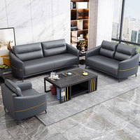 Muebles de Oficina Comerciales Liyu, Sofás de Recepción, Muebles de Oficina de Cuero, Sofá de Oficina