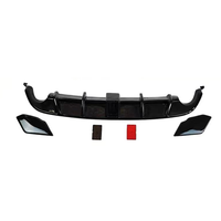 Diffuseur Arrière Auto pour Volkswagen Golf 6 Amélioration en Style GTI Aileron de Lèvre de Hayon Lèvre Arrière avec Lumière Matériau ABS