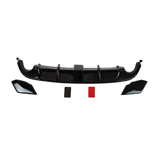 Difusor Traseiro Automotivo para Volkswagen <span class=keywords><strong>Golf</strong></span> 6 Upgrade ao Estilo GTI Spoiler de Saia Traseira com Luz Material ABS - Product Image 1