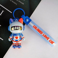 Porte-clés Poupée en Gel de Silicone Personnalisé Couleurs Aurore, Durable, Créatif, Nacré, en Colle Souple, Unisexe, Dessin Animé, Boîte Mystère, Cadeau