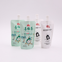 Jus de fruits debout imprimé personnalisé d'usine Doypack Gravure sur emballage de jus liquide avec bec verseur pour les enfants