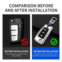 Étui de protection pour clé de voiture en alliage de zinc compatible avec Nissan Qashqai X-Trail Juke J11 Murano Tiida Altima