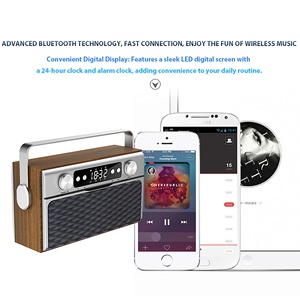 New Hot OEM bán âm thanh xách tay mini Loa bluetooth không dây với FM LED kỹ thuật số màn hình hiển thị cho điện thoại ngoài trời nhà - Product Image 4