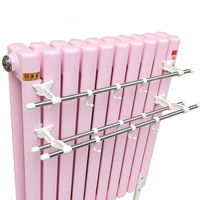 Séchoir à linge TXL610 en acier inoxydable, support de séchage pour radiateur, crochet pour suspendre les vêtements, étagère, porte-serviettes pour la maison