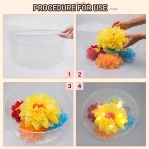 Juego <span class=keywords><strong>de</strong></span> 4 Soportes Acrílicos Transparentes para <span class=keywords><strong>Pastel</strong></span>, Cilindros Elevadores para Exhibición, Cajas Decorativas para Pasteles <span class=keywords><strong>de</strong></span> <span class=keywords><strong>Boda</strong></span>, Cumpleaños y Fiestas - Product Image 5