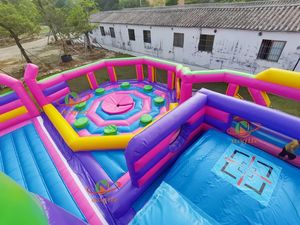 Top vente <span class=keywords><strong>prix</strong></span> usine populaire dessin animé grand toboggan gonflable château plein d'entrain <span class=keywords><strong>location</strong></span> commerciale videur Combo pour enfants <span class=keywords><strong>location</strong></span> de fête - Product Image 3