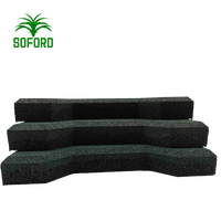 Paving Block Karet Daur Ulang Shandong untuk Alas Sapi, Tebal 20mm, Ukuran 500x500mm
