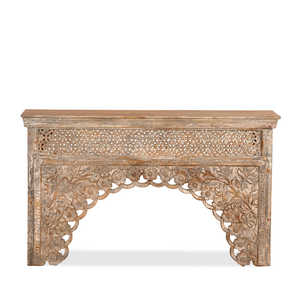 Traditional Antique Narrow Solid <b>Wood</b> Console <b>Table</b> for <b>Dining</b> Room, Living Room and Bedroom with <b>Rustic</b> Vintage Home Furniture - Product Image 4
