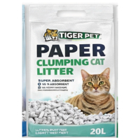 Arena para Gatos Aglomerante de Papel de Alta Calidad, Control de Olores, Ligera, Libre de Polvo, Fórmula Ecológica