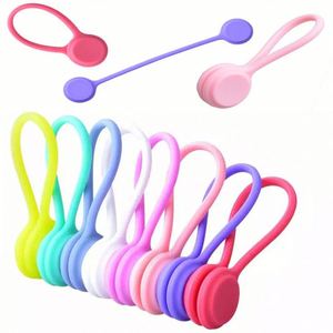 Organisateur de câbles magnétique créatif en silicone pour écouteurs, gestion des câbles de téléphones portables, accessoires de gestion des câbles - Product Image 1
