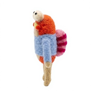 Handmade Eco-Friendly Traditional Wool Knitted Cartoon Insect Doll Wall Hanging <b>Christmas</b> Decoration Small Indoor <b>Ornament</b> - Product Image 3
