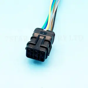 6 pin waterproof auto tail light wire harness with connector 7123-7464-30