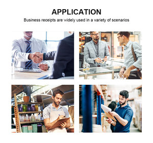 Papier sans carbone Ncr à impression personnalisée, 3 plis, facture <span class=keywords><strong>de</strong></span> réception, Note <span class=keywords><strong>de</strong></span> livraison, <span class=keywords><strong>carnet</strong></span> <span class=keywords><strong>de</strong></span> billets Ncr - Product Image 5