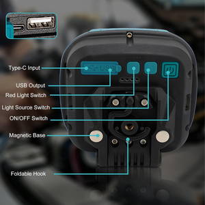 Lámpara <span class=keywords><strong>de</strong></span> <span class=keywords><strong>Trabajo</strong></span> Portátil LED Recargable, Magnética, Impermeable, Linterna Inalámbrica, Foco <span class=keywords><strong>de</strong></span> Emergencia para Exteriores y Camping con Gancho - Product Image 3