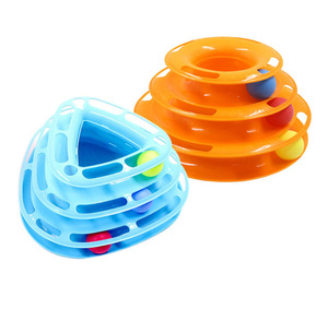 Mèo theo dõi đồ chơi mèo con mức độ vui vẻ của tương tác chơi vòng tròn theo dõi với quả bóng di chuyển đáp ứng Săn Đuổi mèo & tập thể dục - Product Image 1