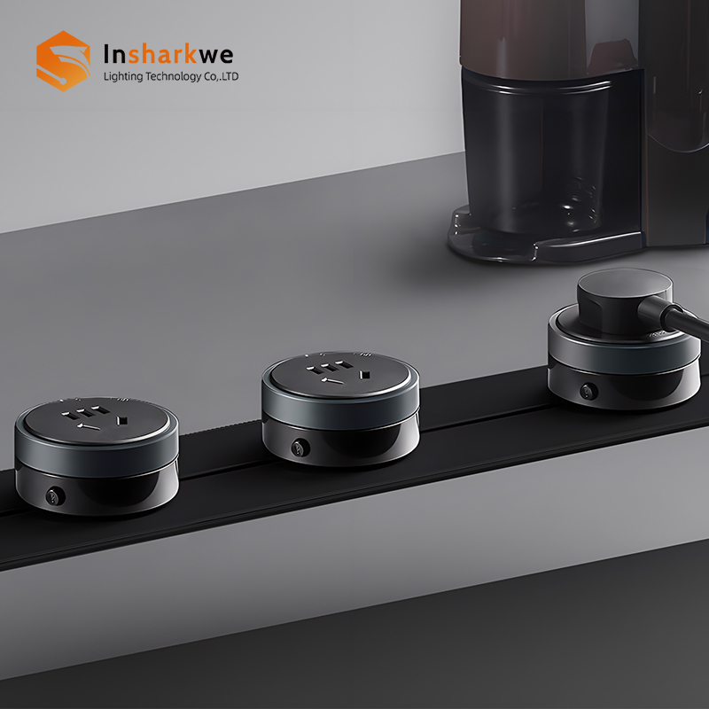 Wall Mount Aluminum Plastic Power Track