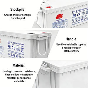 工場卸売 充電式 メンテナンスフリー ディープサイクル 密閉型 ゲルバッテリー 12V 120Ah AGM 太陽光発電蓄電システムバッテリー - Product Image 4