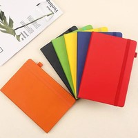 Cuaderno Promocional OEM A5 con Cubierta de PVC, Papel Reciclado, Encuadernación de Hojas Sueltas, Cierre Elástico, Porta Bolígrafos, Notas Diarias, Cubierta Rígida de Cuero
