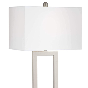 Đèn Bàn Chụp Đèn Vải Lanh Kết Cấu Trực Tiếp Từ Nhà Máy Đèn Bàn Hình Vuông Để Trang Trí Khách Sạn - Product Image 4