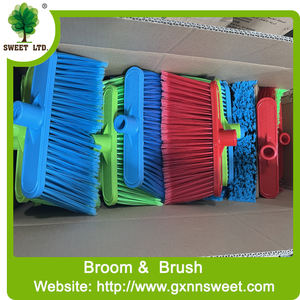 Juego de Escobas de Plástico para Limpieza de Pisos de Buena Calidad al por Mayor de Fábrica, con Palo de Madera - Product Image 3