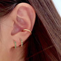 Pendientes de aro cuadrados de circonia cúbica para mujer, joyería de moda global importada, accesorios para mujer, aretes grandes de oro