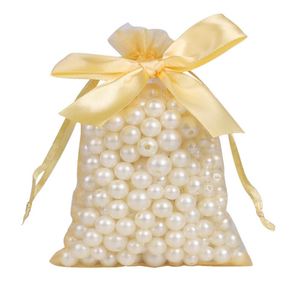 Nouveauté : Sacs d'échantillons de cosmétiques en gros avec nœud, sacs cadeaux transparents en maille et organza - Product Image 6