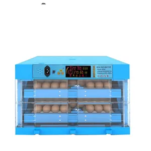 Miniincubadora portátil de huevos de aves de corral, bandeja giratoria de fábrica, 64 huevos, ventilador de temperatura media