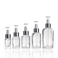 Flacons compte-gouttes en verre pour fond de teint liquide en gros, 5 ml, 10 ml, 30 ml, 50 ml, 100 ml, couleurs personnalisées, logo personnalisé