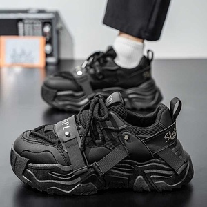 Chaussures décontractées de sport respirantes en maille à lacets pour hommes, nouvelle collection automne 2025, semelle épaisse résistante à l'usure, chaussures de papa populaires grandes tailles - Product Image 4