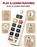Jouet interactif éducatif pour bébés et tout-petits : ascenseur de simulation avec panneau de boutons lumineux et télécommande pour l'apprentissage précoce
