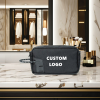 Trousse de Voyage Personnalisée pour Accessoires – Organisateur en Polyester Tendance avec Logo Lettre, Fermeture Éclair, Imperméable, pour Maquillage et Cosmétiques
