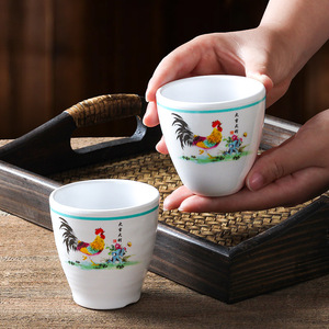Tazas de melamina Xiangyuan, disponibles en el mercado, de buena suerte y prosperidad, tazas de té para restaurante, imitación creativa - Product Image 1