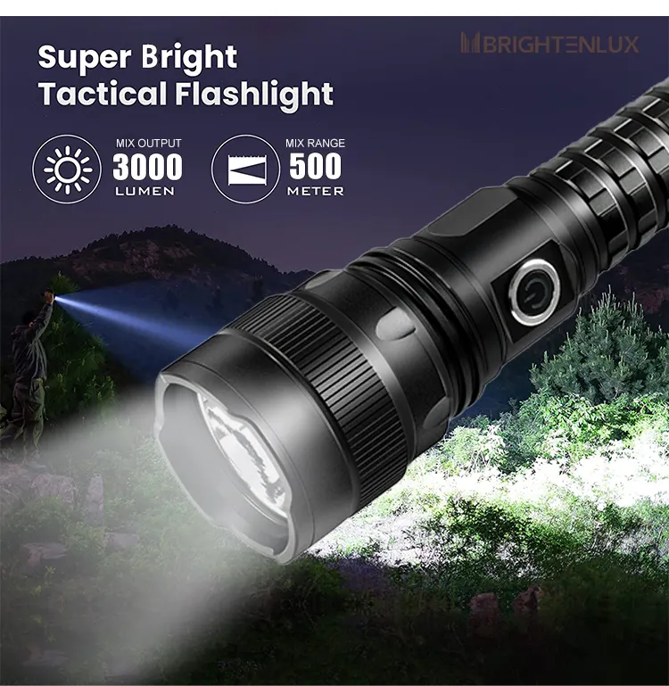 USB strong light 10000 lumen high power led taschenlampe super bright powerful xhp70 torches 5000 lumens flashlight rechargeable