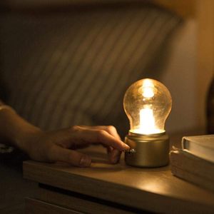 Vintage LED Atmosphere Light Modern Design Rechargeable Night Eye Protection Creative Bedside Table <b>Lamp</b> for Bedroom for Cafe - Product Image 5