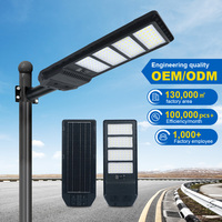 KCD 50w 80w 100w Lampadaire Solaire LED Extérieur Tout-en-un Intégré Étanche IP65 Haute Puissance avec Lentille pour Jardin et Route, OEM ODM