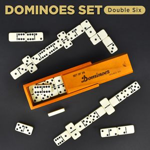 Juego de dominó para adultos Juegos de mesa clásicos Doble 6 Dominó Juegos familiares para niños y adultos