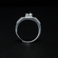 Bague de mariage pour homme en argent sterling 925, sertie de moissanite GRA couleur D VVS, style luxueux et imposant, avec diamants intégrés