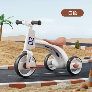 Tricycle Corgi pour enfants, blanc, 3 roues, pneus en mousse, pour enfants de 2 à 4 ans, utilisation en extérieur - Product Image 2