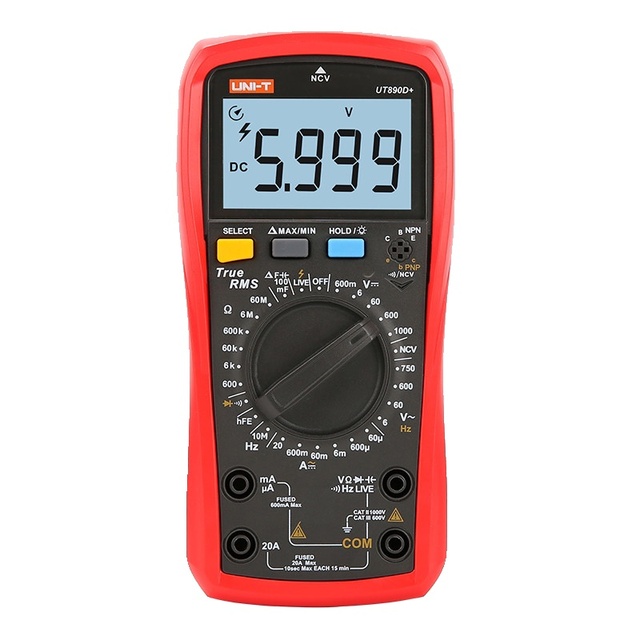 Uni-T UT890D & UT890C Multi-Function Smart Digital Multimeters with Anti-Burn Function and NCV for Electricians