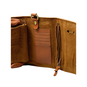 กระเป๋าคลัทช์หนังวัวแท้ Zenos Top-Grain ปิดด้วยซิป น้ำหนักเบา กันกระแทก สไตล์วินเทจอเนกประสงค์ ใส่ปากกาได้ - Product Image 4