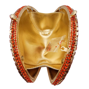 Luxury Evening Cocktail Handbags Fan Shaped Rhinestone Diamond Clutch Prom Banquets Evening Purse - Product Image 6
